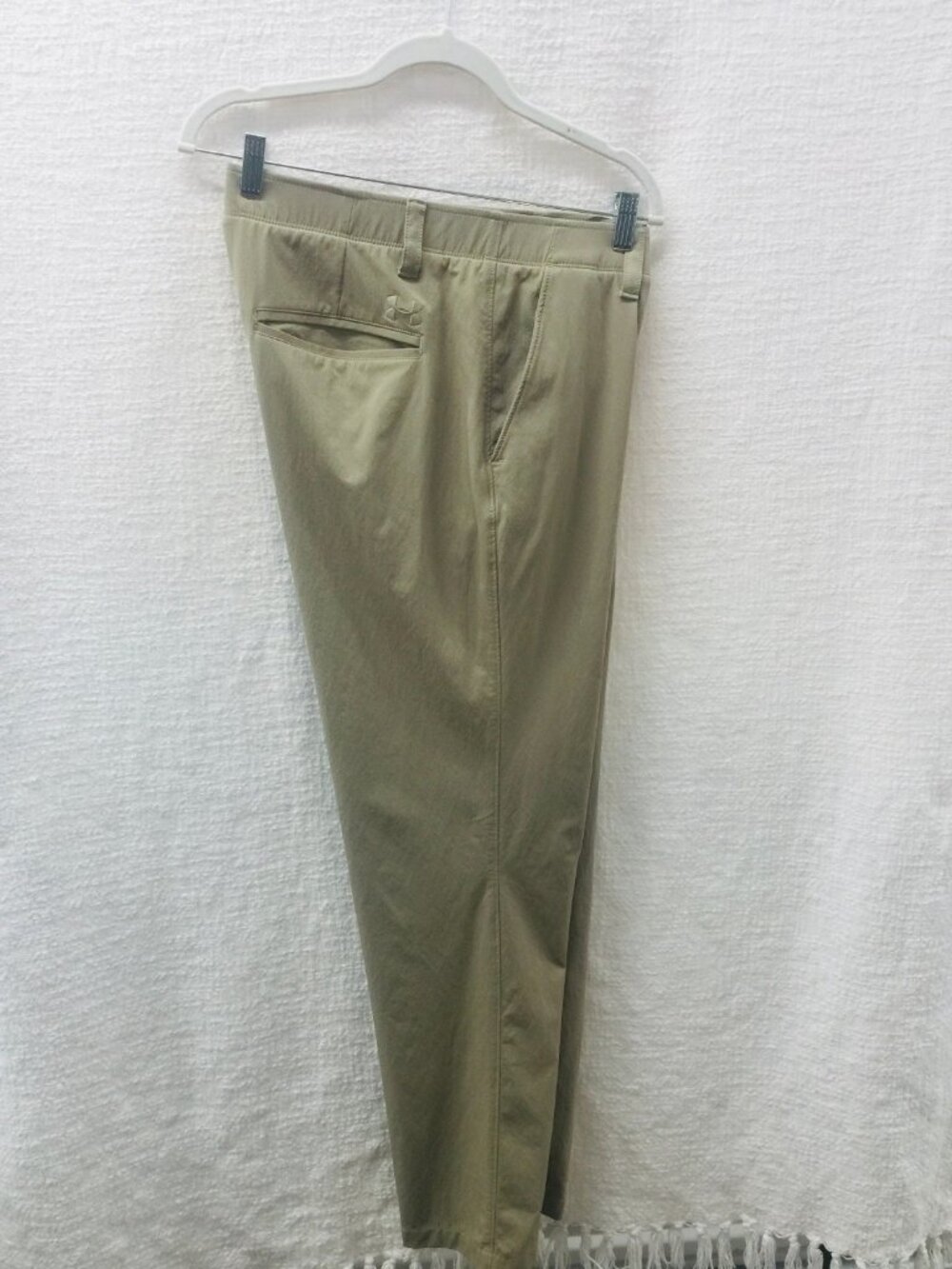 Under Armour Mens Golf Pants 38x32 Khaki Active Performance Stretch Chino Slacks